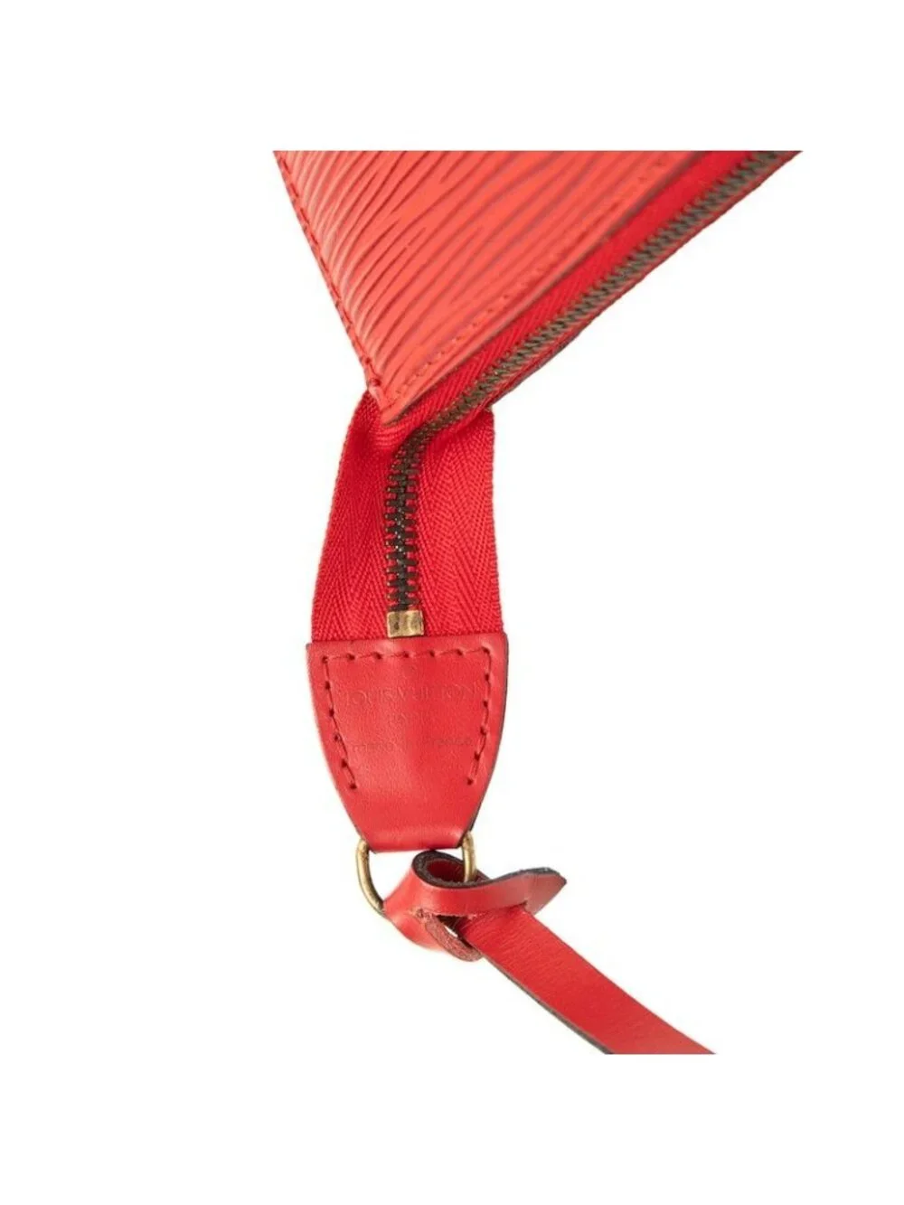 Louis Vuitton Epi Pochette Accessoires Pouch Castilian Red Leather